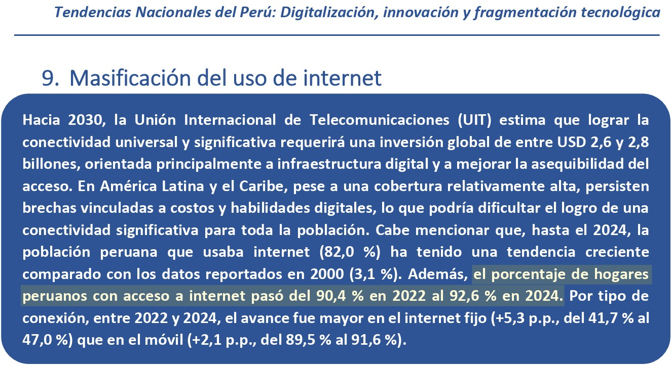 Es impreciso que casi la mitad del Perú no tenga Internet ni luz, como afirmó el candidato Paul Jaimes 5 6971cc59cc9aef53480716f8 La Prensa Regional