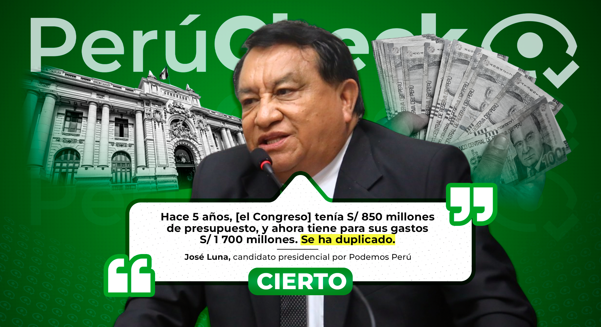El Congreso sí duplicó sus gastos en cinco años, como dijo el candidato ...
