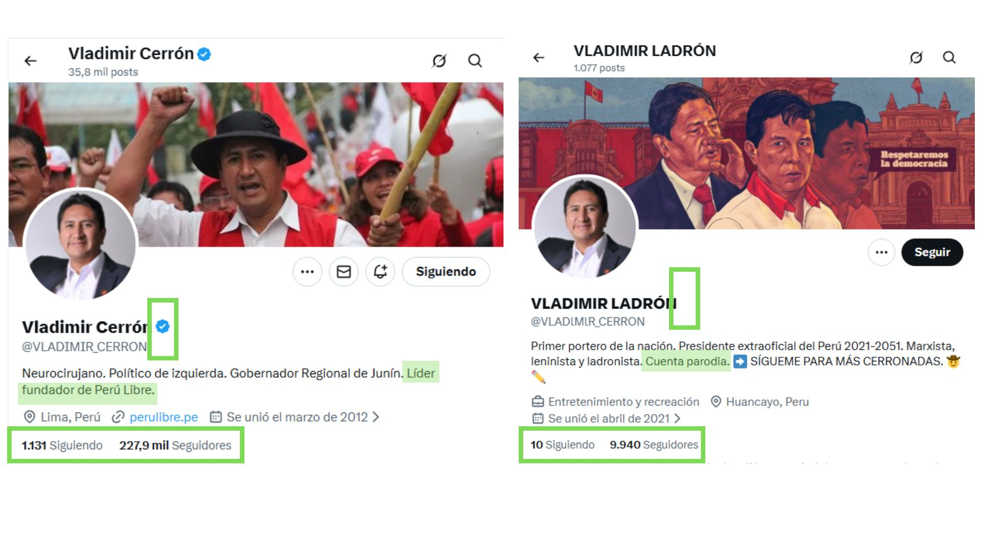 Es falsa la publicación atribuida a Vladimir Cerrón sobre Roberto Sánchez: proviene de una cuenta parodia 3 69e225fb17737e782a0d1d73 La Prensa Regional