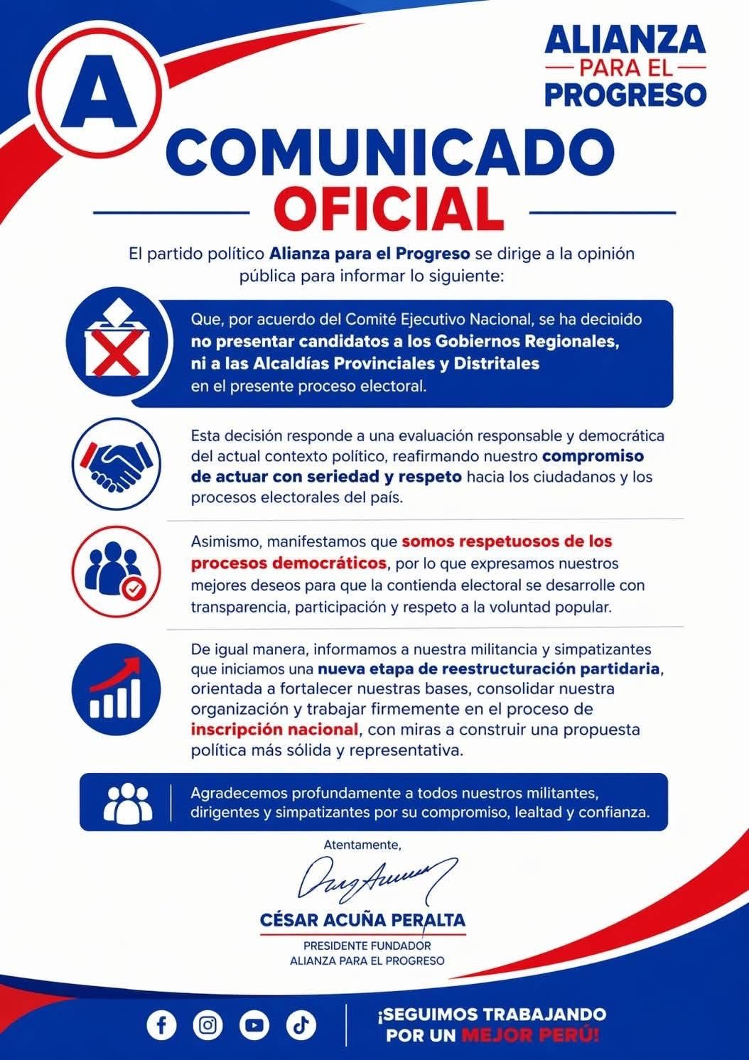 Comunicado falso