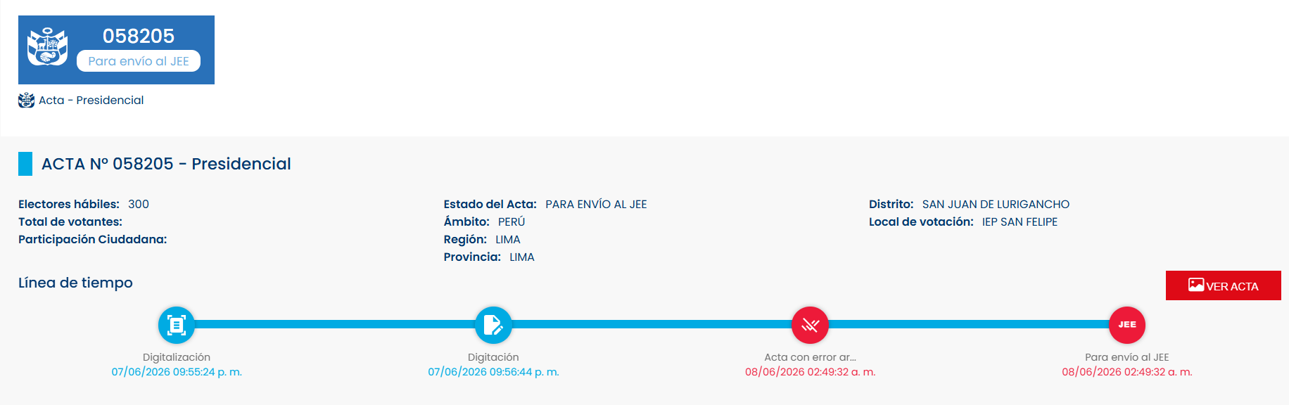 Acta N°058205